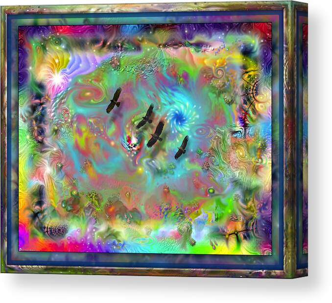Astral Canvas Print featuring the digital art Astral vision by Leonard Rubins