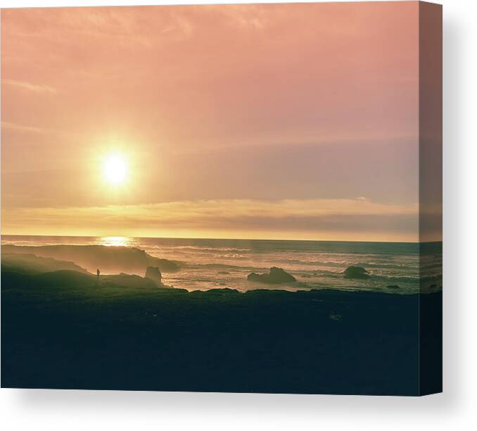Mendocino Canvas Print featuring the photograph At The Edge by Nisah Cheatham
