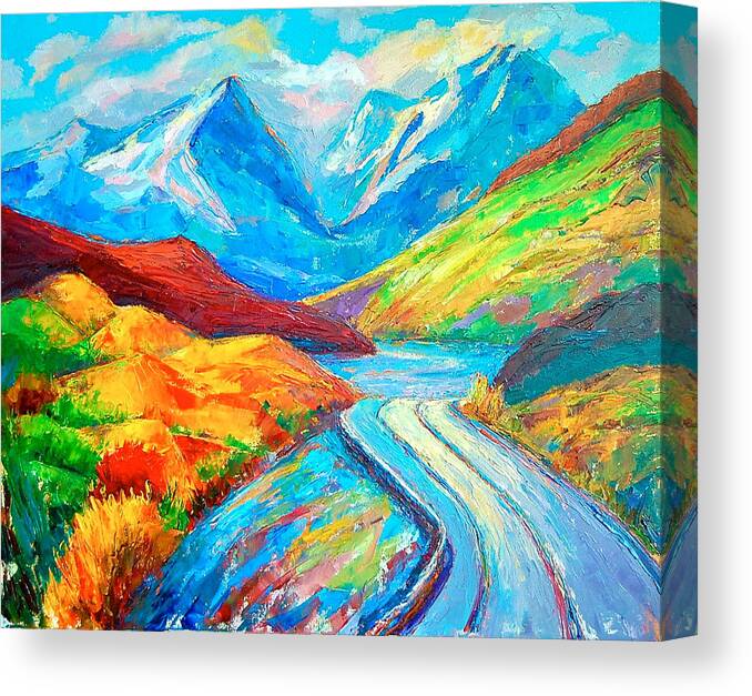 Autumn Canvas Print featuring the painting Autumn Crescendo by HweeYen Ong