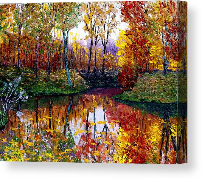 Lake Canvas Print featuring the painting Avon by Stan Hamilton