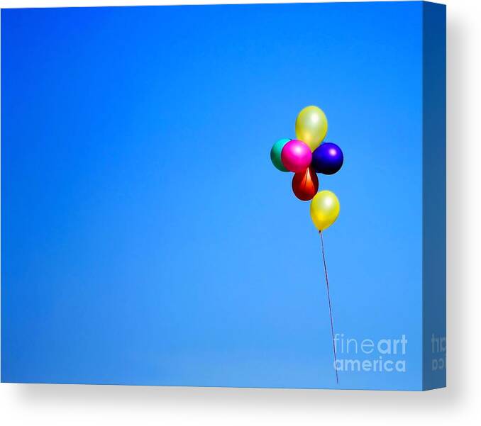 Colorful Canvas Print featuring the photograph Balloons by Jimmy Ostgard