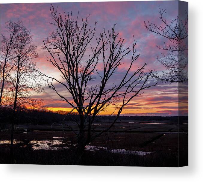 Barn Island Canvas Print featuring the photograph Barn Island - Pawcatuck CT by Kirkodd Photography Of New England