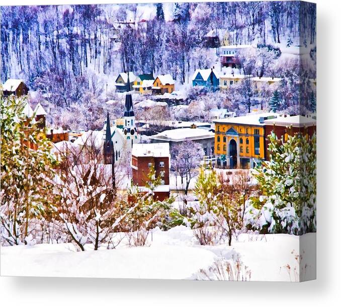 Landscape Canvas Print featuring the photograph Barre From BDP by Jim Proctor