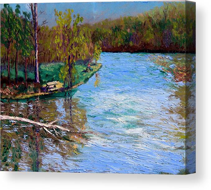 Original Oil On Canvas Canvas Print featuring the painting Bcsp 4-26 by Stan Hamilton