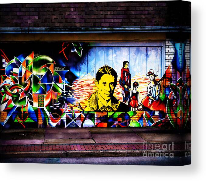 Street Art Canvas Print featuring the photograph Beyond Graffiti by Colleen Kammerer