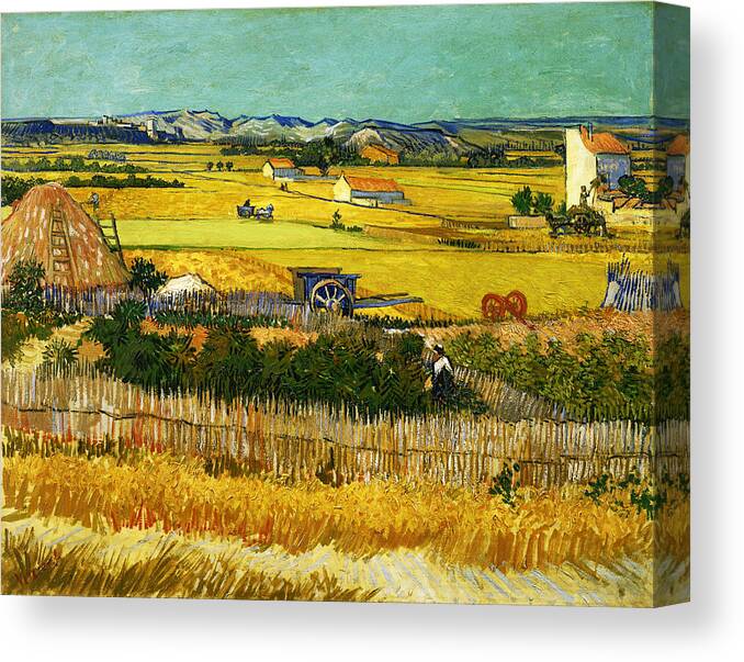Post Modern Canvas Print featuring the digital art Blend 17 van Gogh by David Bridburg