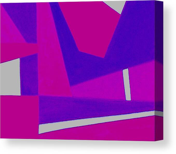 Abstract Canvas Print featuring the photograph Blue Alert Detail 2 by Dick Sauer
