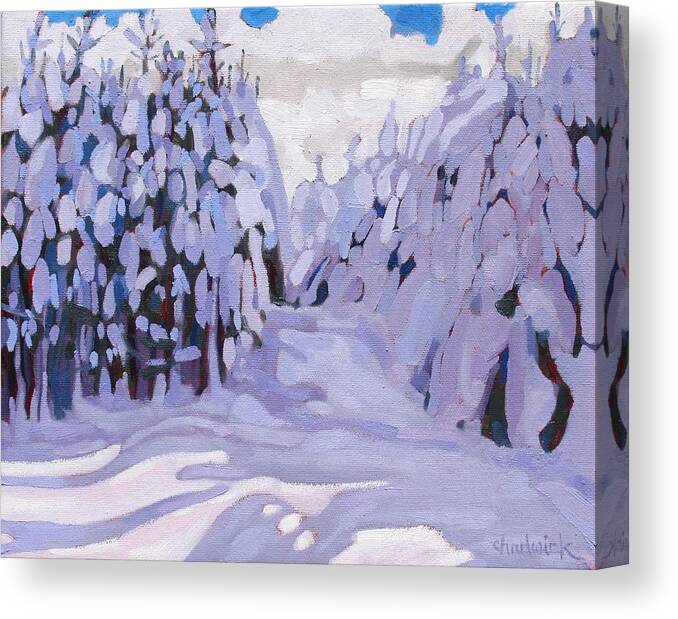 783 Canvas Print featuring the painting Boughs Before the Wind by Phil Chadwick