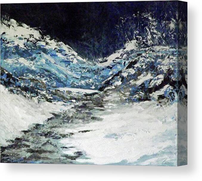 Landscape Canvas Print featuring the painting Breaking Loose by Carl Owen