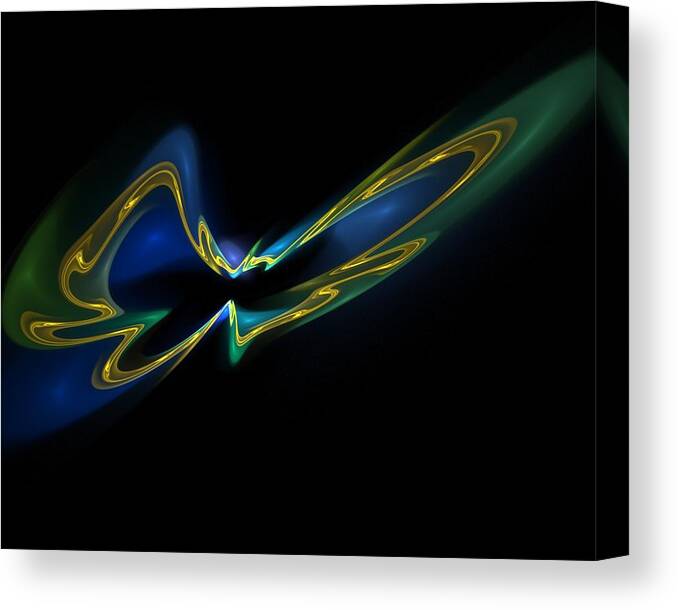 Butterfly Canvas Print featuring the digital art Butterfly by Rick Chapman
