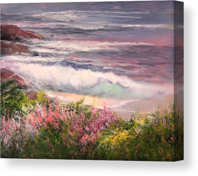 Spring Canvas Print featuring the painting Cambria Spring by Sally Seago