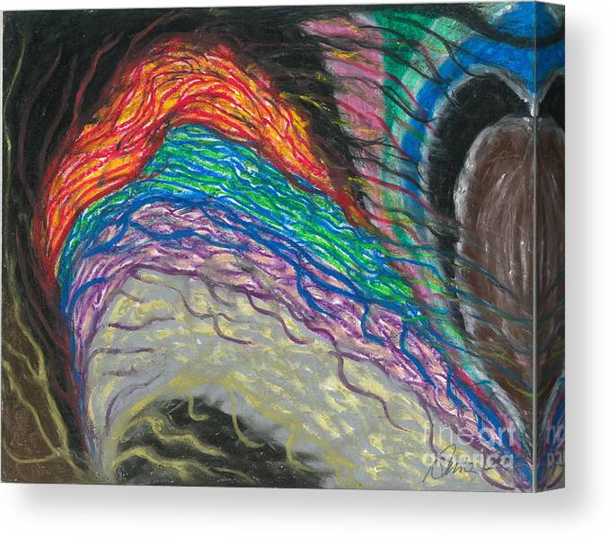 Change Canvas Print featuring the painting Changes by Ania M Milo