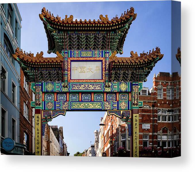 Soho Canvas Print featuring the photograph China Town London by Shirley Mitchell
