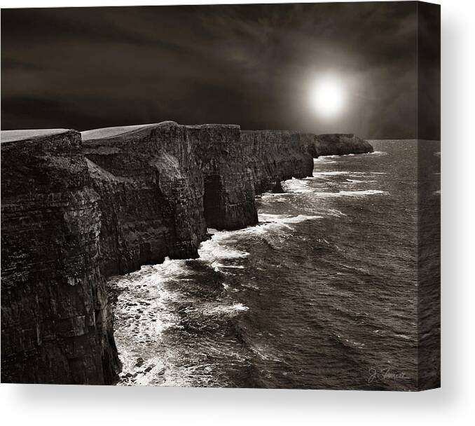 Ireland Canvas Print featuring the photograph Cliffs of Moher No. 2 by Joe Bonita