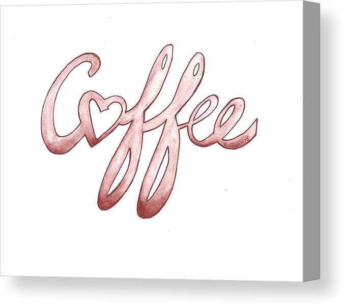 Coffee Canvas Print featuring the painting Coffee by Edwin Alverio