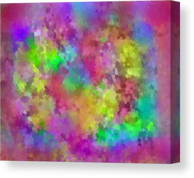 Color Wheel Panting Canvas Print featuring the digital art Color Wheel by Don Wright