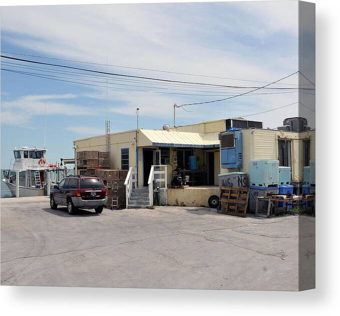 Conchkey Canvas Print featuring the photograph Conch Key Fish House 1 by Ginger Wakem