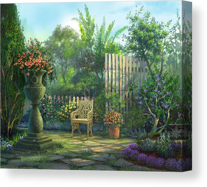 Michael Humphries Canvas Print featuring the painting Country Contrasts by Michael Humphries