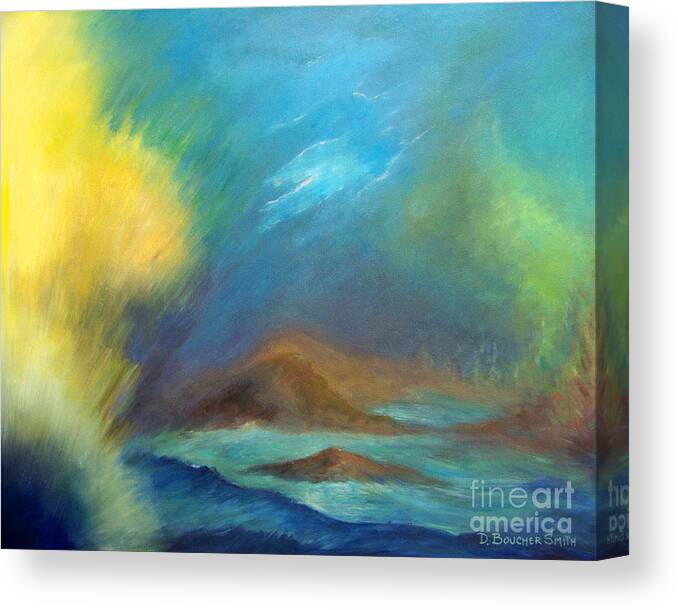 Land Scape Canvas Print featuring the painting Creation by Deborah Smith