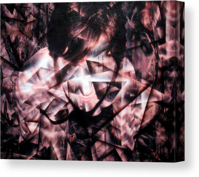 Painting Canvas Print featuring the painting Deirdre Shattered by Leigh Odom