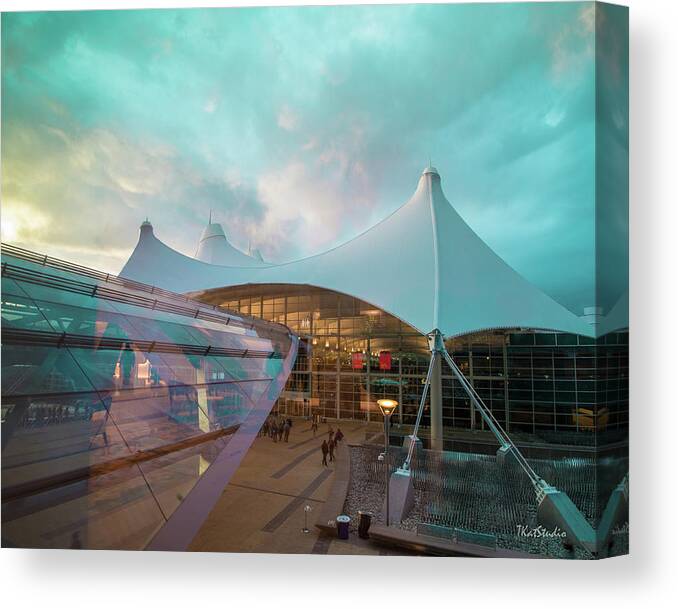 Denver Canvas Print featuring the photograph Denver International Airport by Tim Kathka