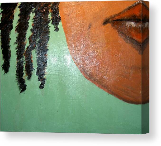 2004 Canvas Print featuring the painting Dreads by Will Felix