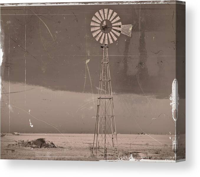 Vintage Canvas Print featuring the photograph Drought Vintage by Scott Cordell