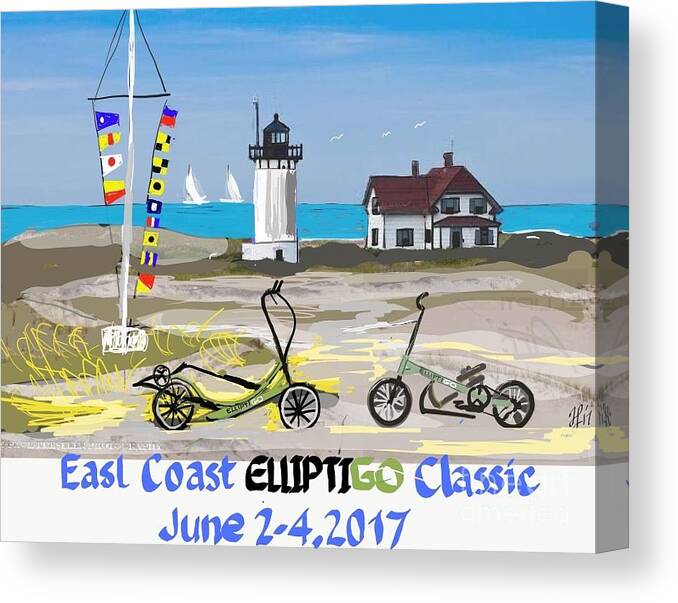 # Elliptigo Canvas Print featuring the painting East Coast Elliptigo Classic Opus 3 by Francois Lamothe