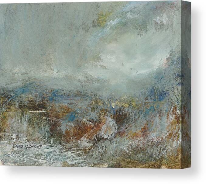 Storm Canvas Print featuring the painting Elemental 35 by David Ladmore