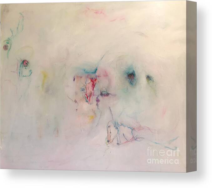 Abstract Canvas Print featuring the painting Enter by Jeff Barrett