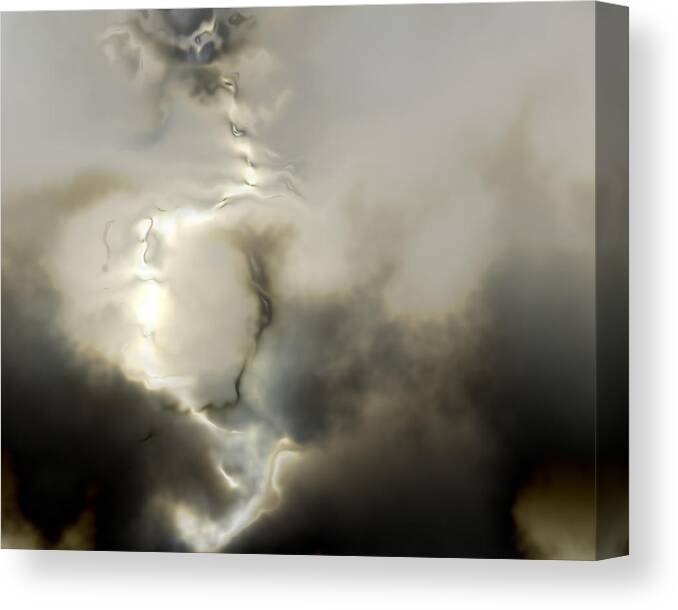 Vic Eberly Canvas Print featuring the digital art Ether 3 by Vic Eberly