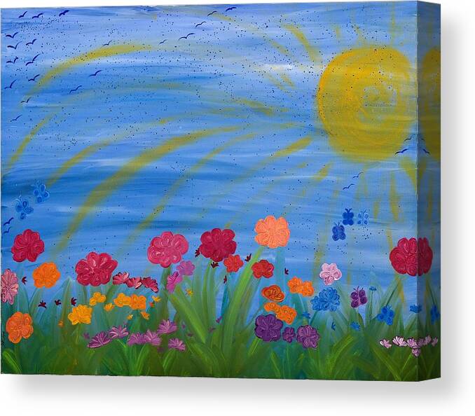 Fantasy Canvas Print featuring the painting Fantasy by Hagit Dayan