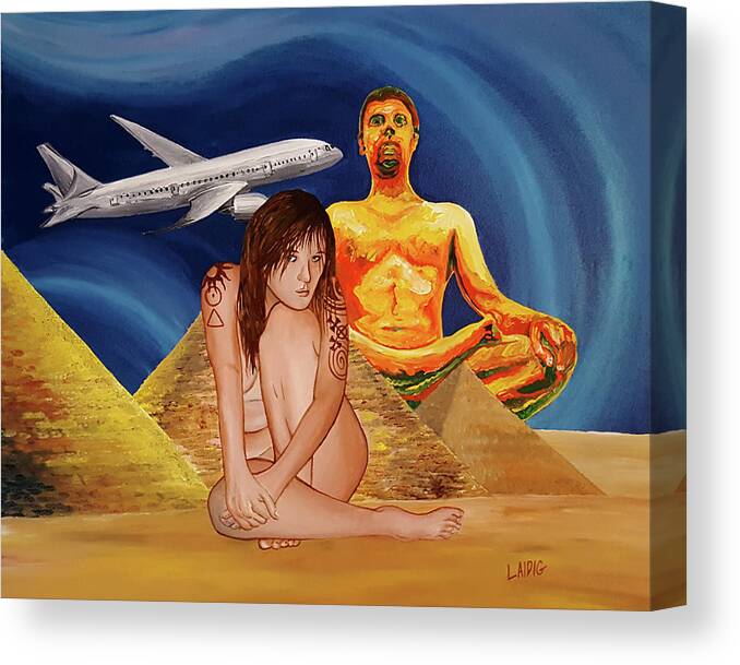 Fire Seeker Canvas Print featuring the painting Fire Seeker by Aarron Laidig