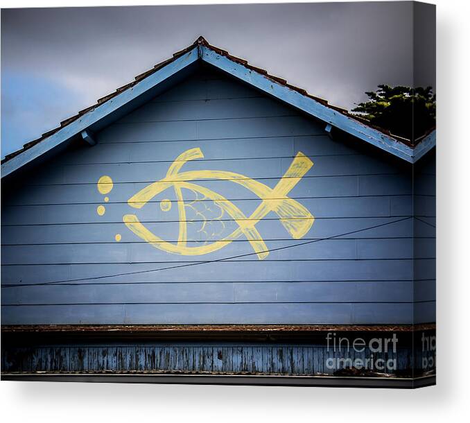 Fish Canvas Print featuring the photograph Fish House by Perry Webster