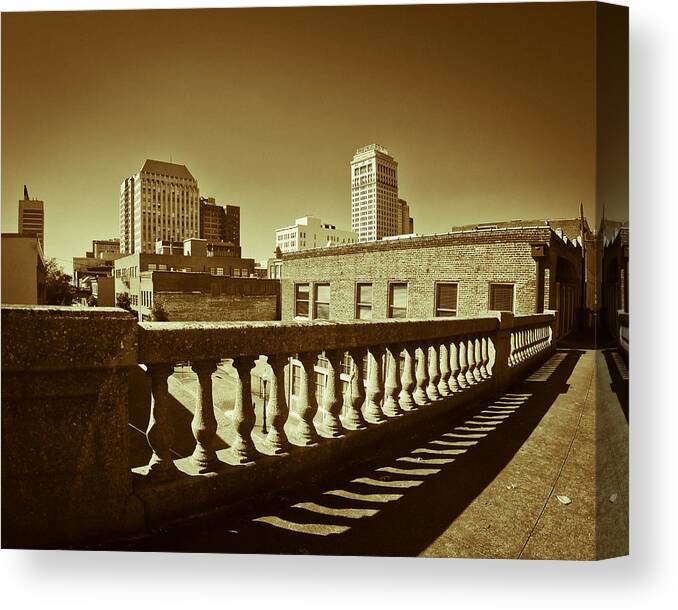 Birmingham Canvas Print featuring the photograph From the Viaduct by Just Birmingham