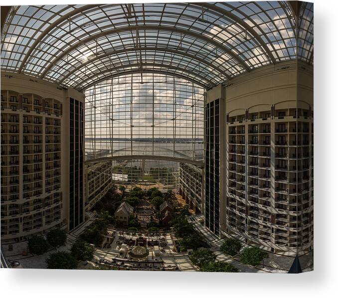 D.c. Canvas Print featuring the photograph Gaylord National Resort and Convention Center by Chris Bordeleau