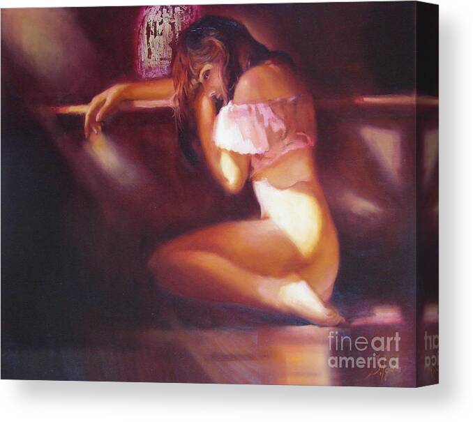 Ignatenko Canvas Print featuring the painting Golden Cage by Sergey Ignatenko
