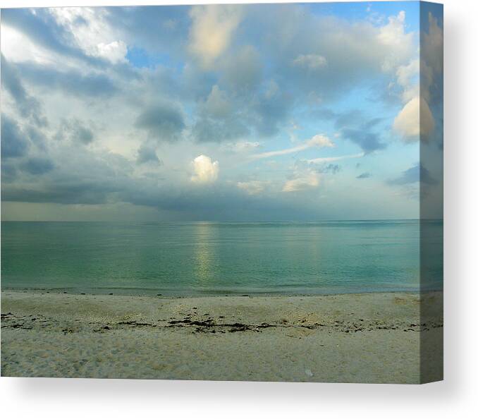 Florida Canvas Print featuring the photograph Gulf Storm by Judy Wanamaker