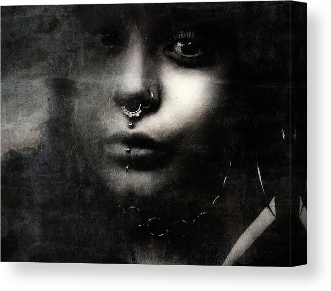  Canvas Print featuring the photograph The Gypsy by Cybele Moon
