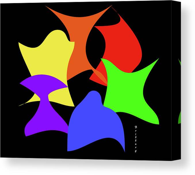 Abstract In The Living Room Canvas Print featuring the digital art Halloween by David Bridburg