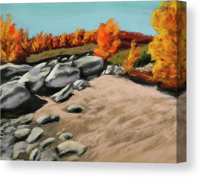 Landscape Canvas Print featuring the painting High in the LaSals by Sandi Snead