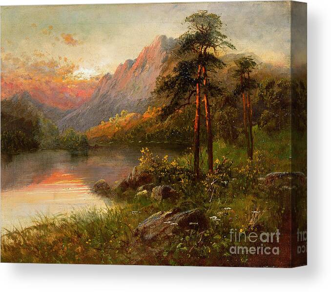 Highland Solitude Canvas Print featuring the painting Highland Solitude by Frank Hider