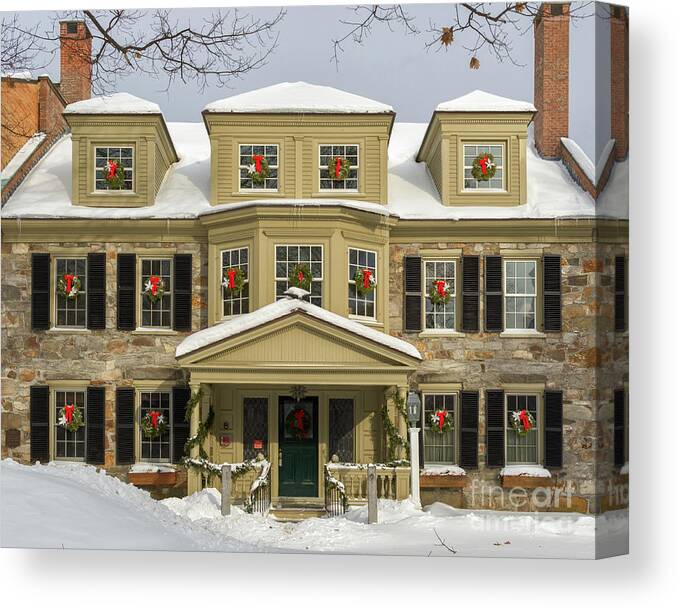 Vermont Canvas Print featuring the photograph Historic Holidays by Phil Spitze