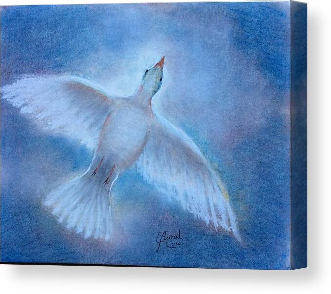 Peace Canvas Print featuring the painting Hope and Peace by Laila Awad Jamaleldin