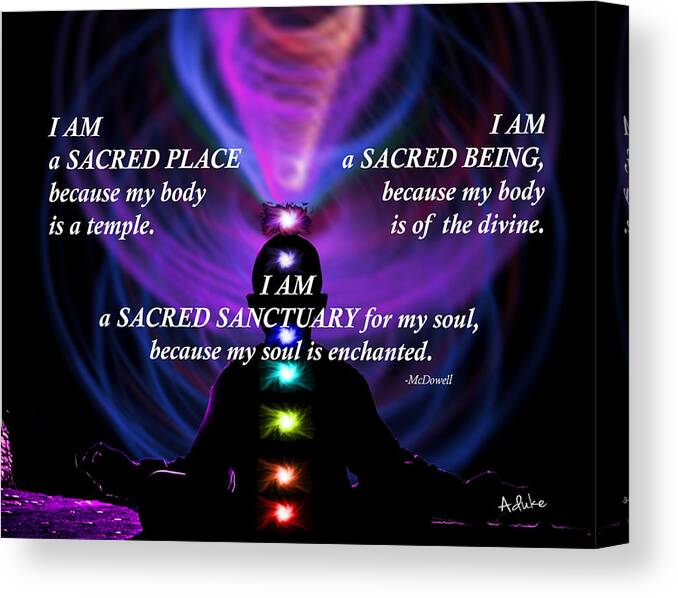 Meditation Canvas Print featuring the photograph I Am by Maria Aduke Alabi