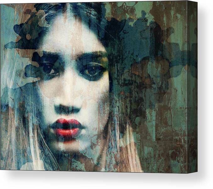 Female Canvas Print featuring the mixed media I Want To Know What Love Is by Paul Lovering