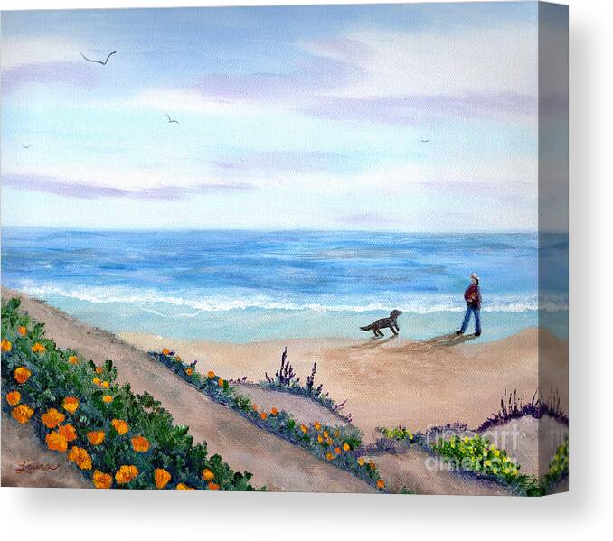 California Canvas Print featuring the painting Idyllic Morning by Laura Iverson