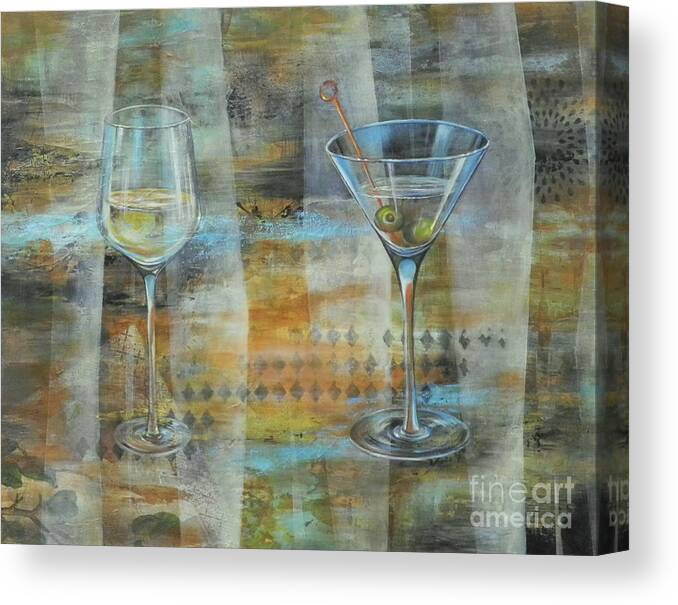 Martini Canvas Print featuring the painting In Vogue by Carol McIntyre