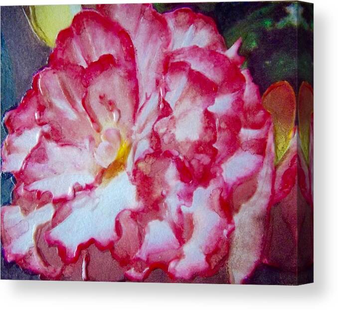 Flower Canvas Print featuring the painting Joy by Cara Frafjord