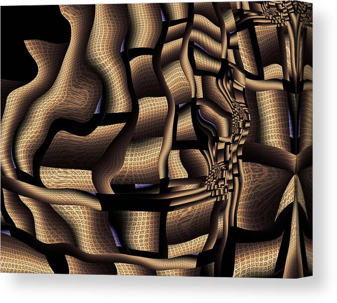 Vic Eberly Canvas Print featuring the digital art Just Around the Corner by Vic Eberly